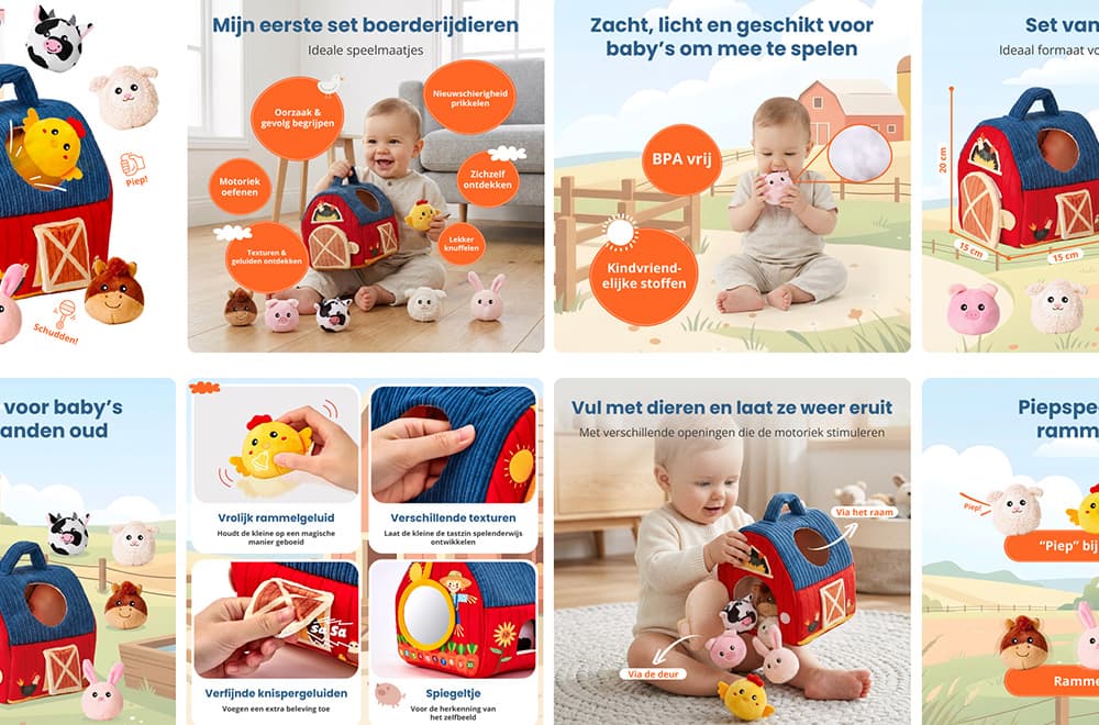 Consistente merkstijl in Amazon listing