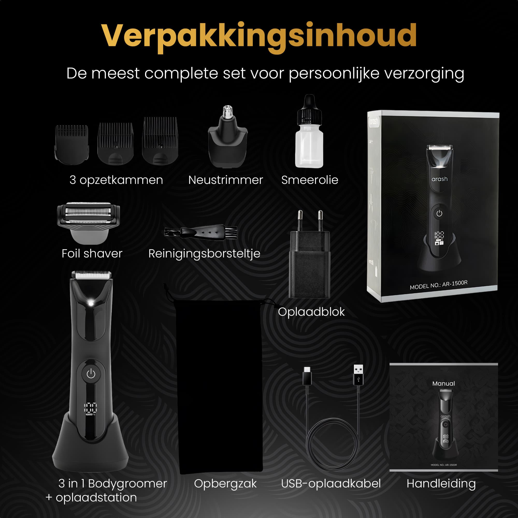 Arash - 3 in 1 Bodygroomer - afbeelding 7
