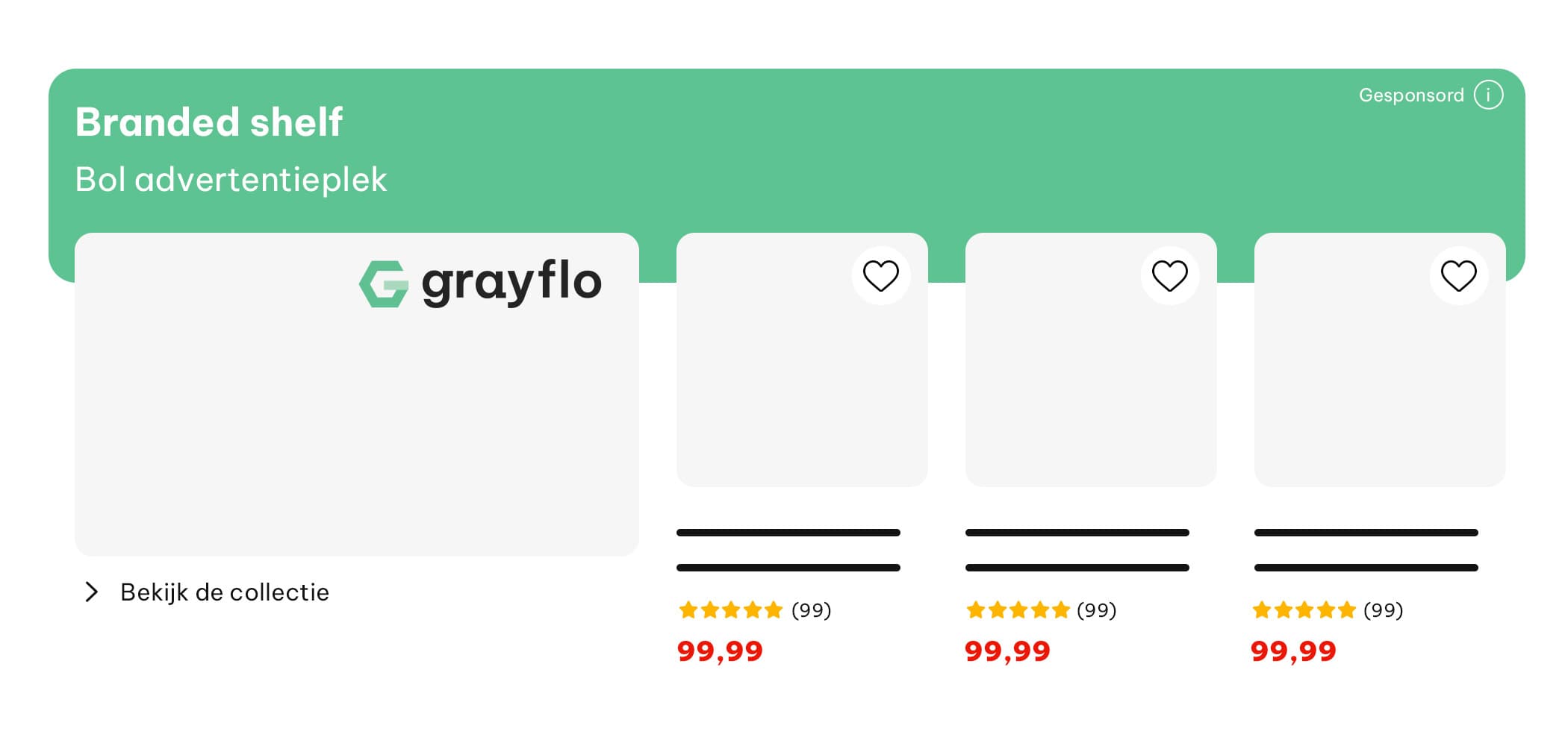 Voorbeeld van een professionele Bol.com Branded Shelf