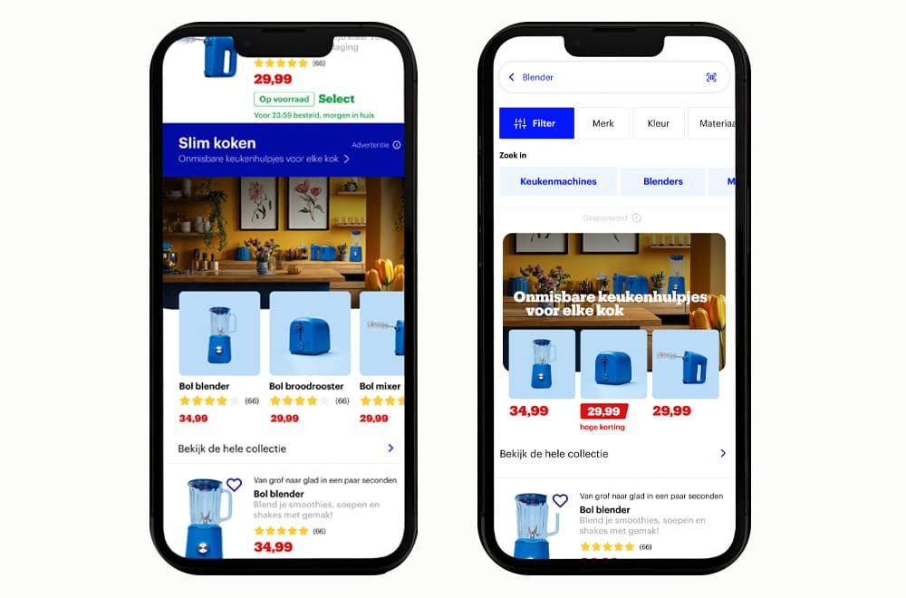 Mid-funnel Branded Shelf advertentie