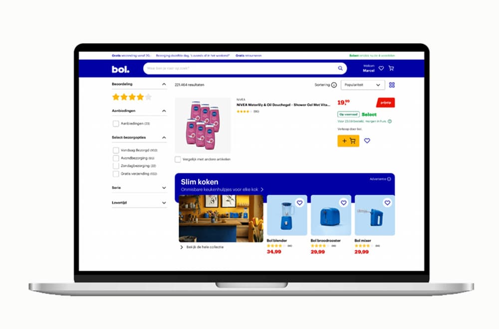Bol.com richtlijnen Branded Shelf design