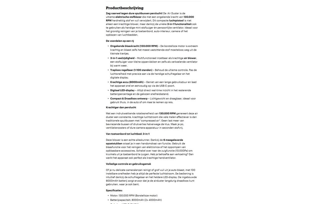 Snelle levering van copywriting