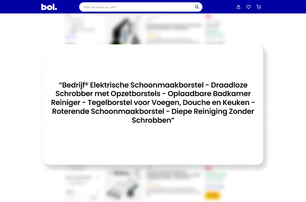 Long-tail zoekwoorden in productbeschrijving