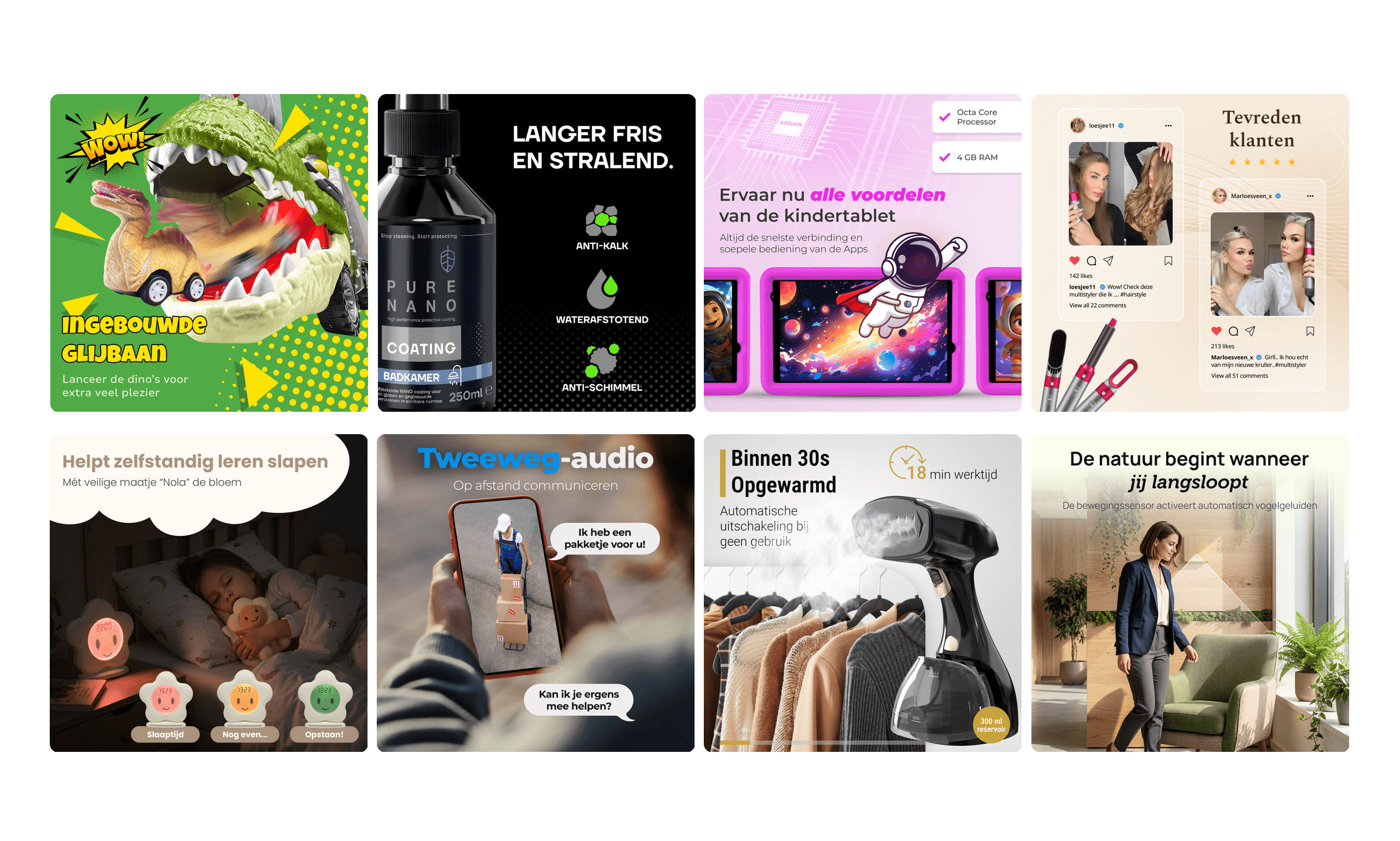 Bol.com listing design voorbeeld met productafbeeldingen en infographics